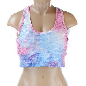 Jolie and Joy tye dye fitness sports bra Large NWT